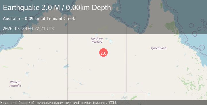 Map of Northern Territory, Australia