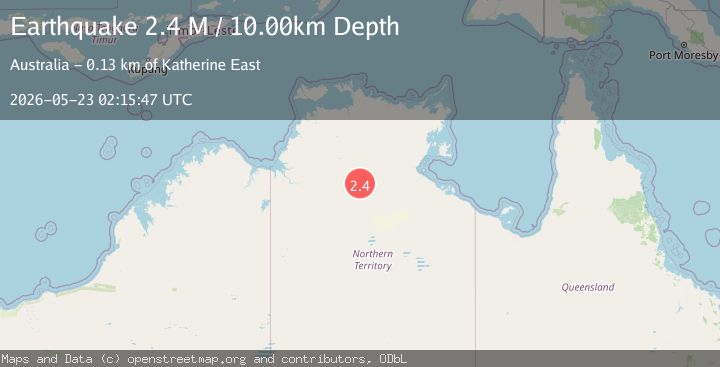 Map of Northern Territory, Australia
