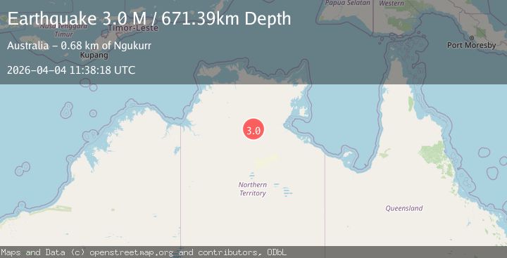 Map of Northern Territory, Australia