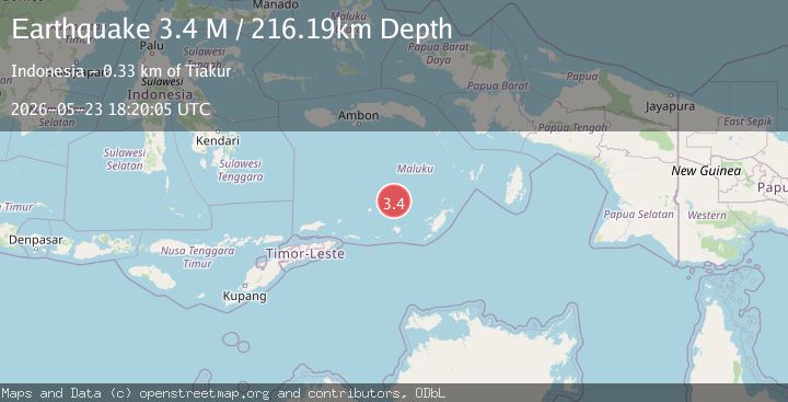 Map of Banda Sea