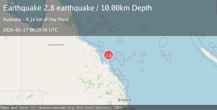 Map of Queensland, Australia