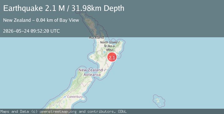 Map of North Island of New Zealand