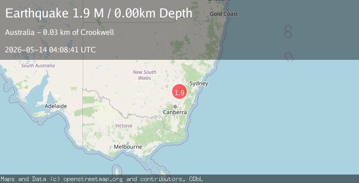 Map of New South Wales, Australia