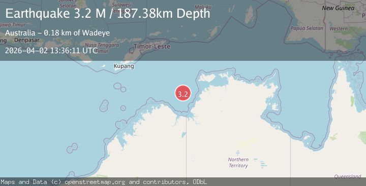 Map of south of Timor