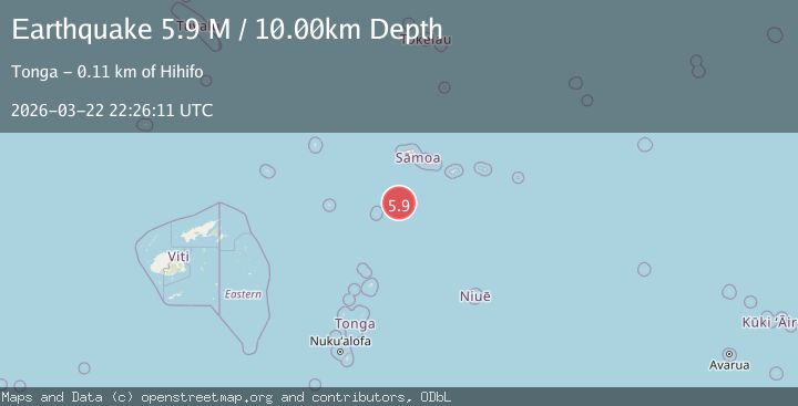 Map of Samoa Islands region