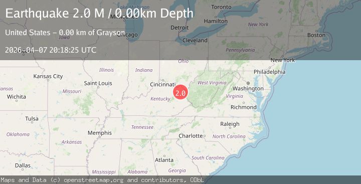 Map of eastern Kentucky