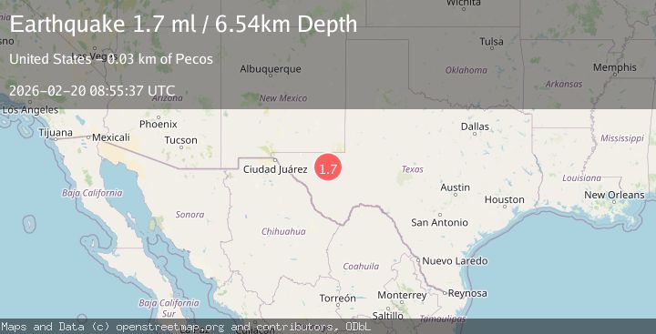 Map of western Texas