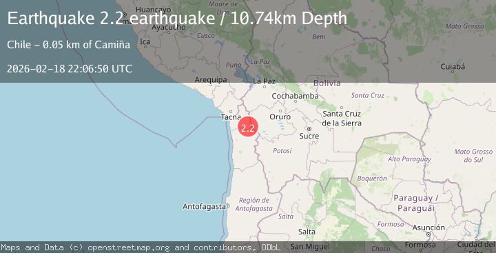 Map of Tarapaca, Chile