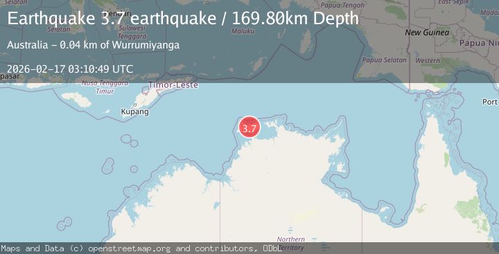 Map of Northern Territory, Australia