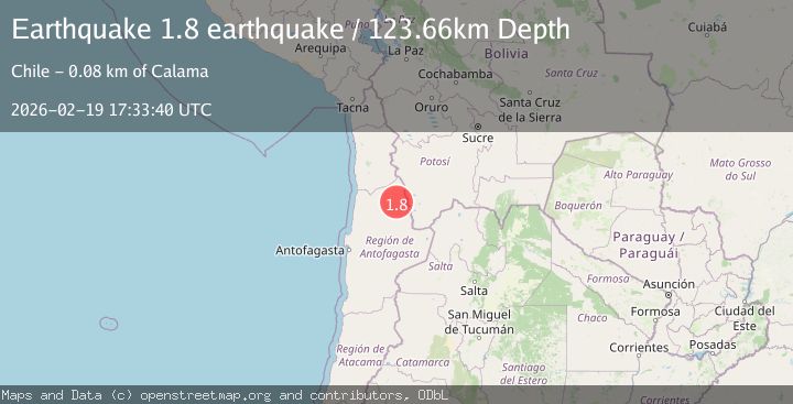Map of Antofagasta, Chile