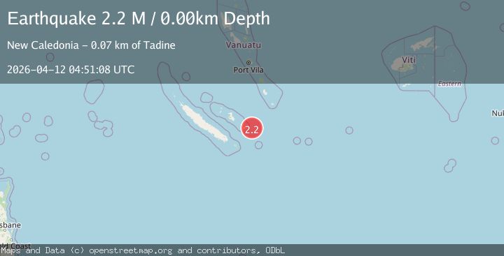 Map of Loyalty Islands, New Caledonia