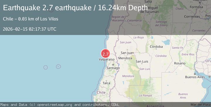 Map of offshore Coquimbo, Chile