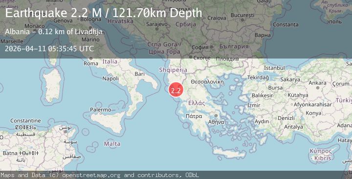 Map of Greece-Albania border region