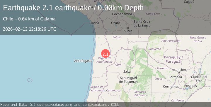 Map of Antofagasta, Chile