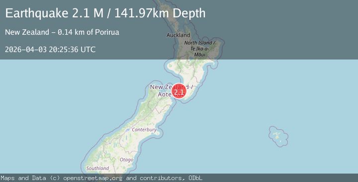 Map of Cook Strait, New Zealand
