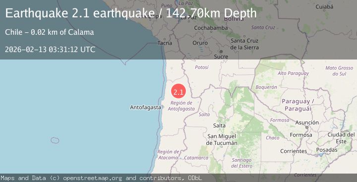 Map of Antofagasta, Chile