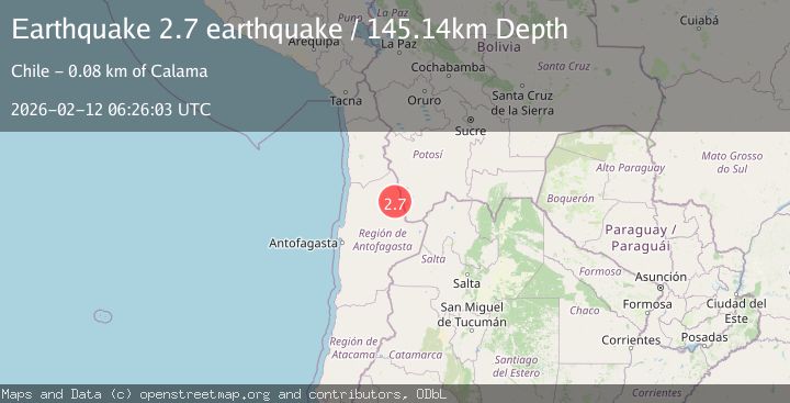 Map of Antofagasta, Chile