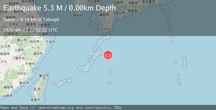 Map of Ryukyu Islands, Japan