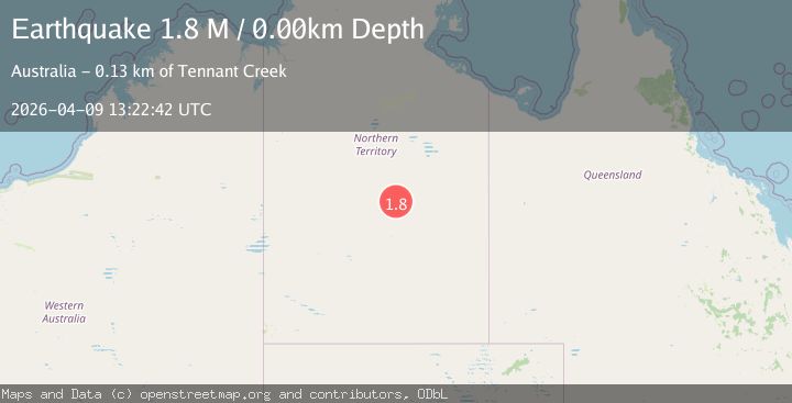 Map of Northern Territory, Australia