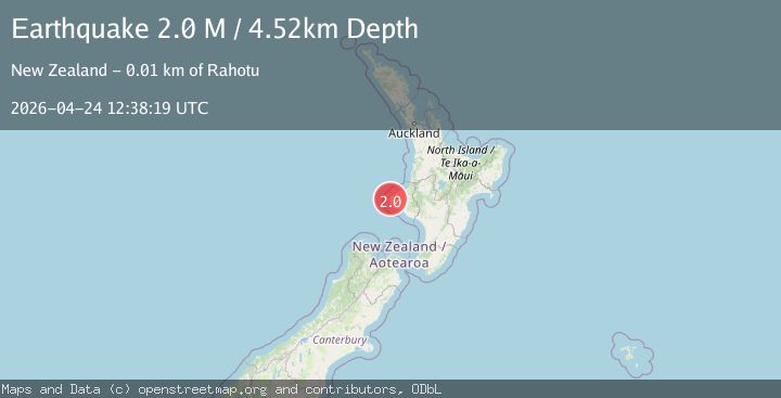 Map of South Taranaki District, New Zealand