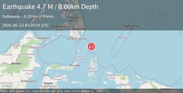 Map of Kepulauan Talaud, Indonesia