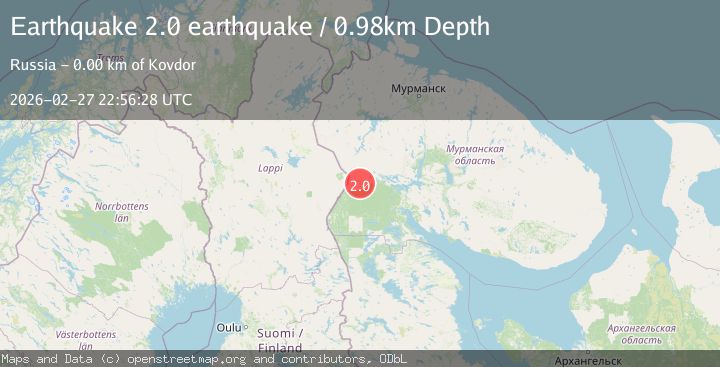 Map of northwestern Russia