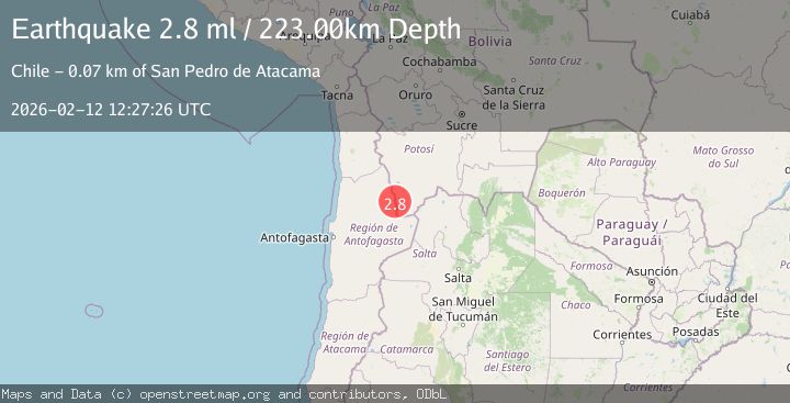 Map of Antofagasta, Chile
