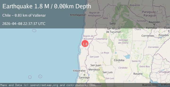 Map of Atacama, Chile