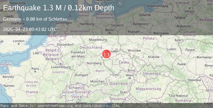 Map of Germany-Czech Republic border region