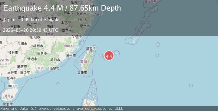 Map of southwestern Ryukyu Islands, Japan