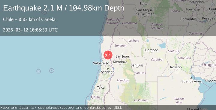 Map of Coquimbo, Chile