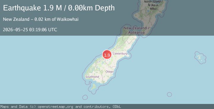 Map of Westland District, New Zealand