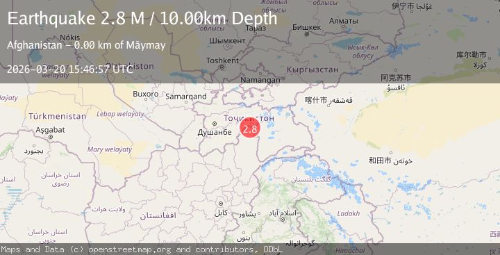 Map of Hindu Kush region, Afghanistan