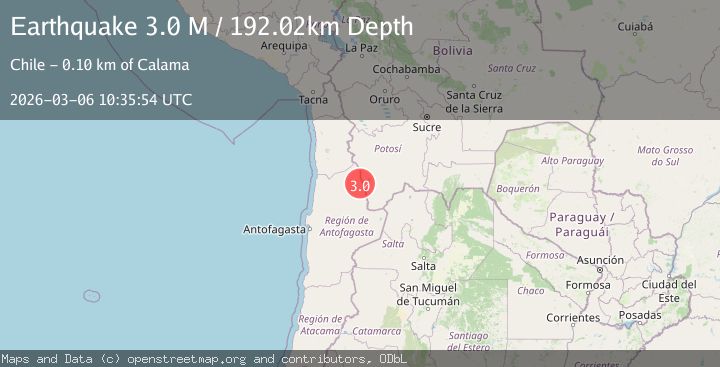 Map of Antofagasta, Chile