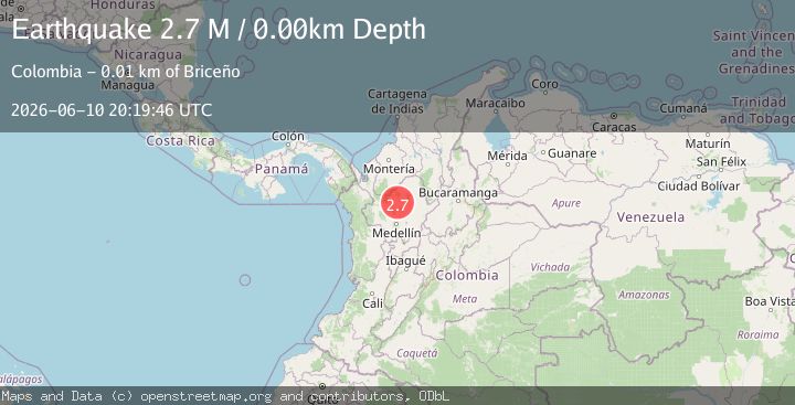 Map of northern Colombia