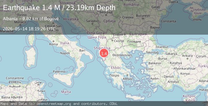 Map of Greece-Albania border region