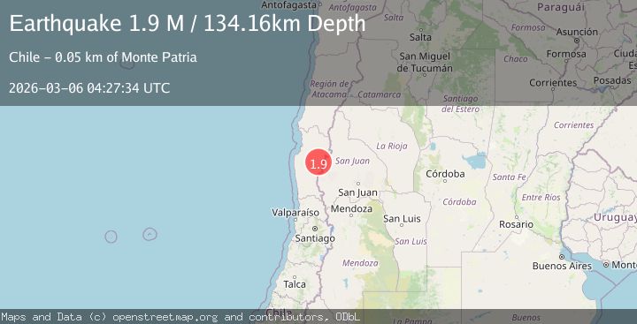 Map of Coquimbo, Chile