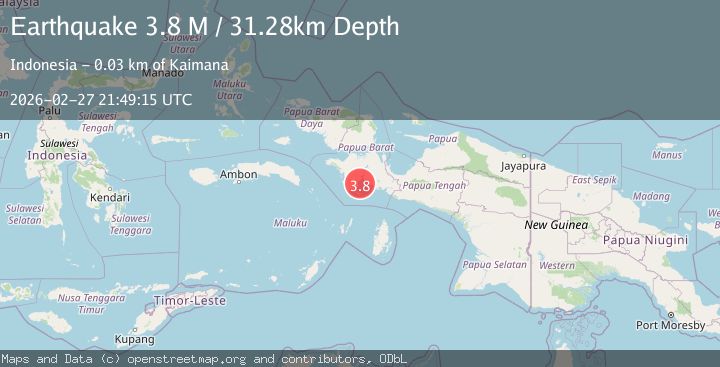 Map of Papua, Indonesia