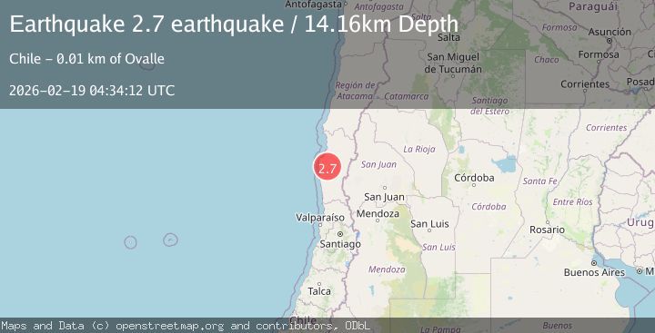 Map of Coquimbo, Chile