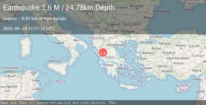 Map of Greece-Albania border region