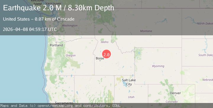 Map of southern Idaho