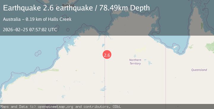 Map of Northern Territory, Australia