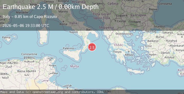Map of southern Italy