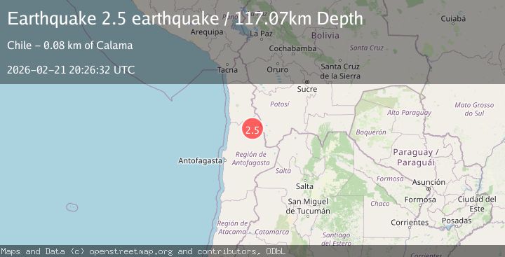 Map of Antofagasta, Chile