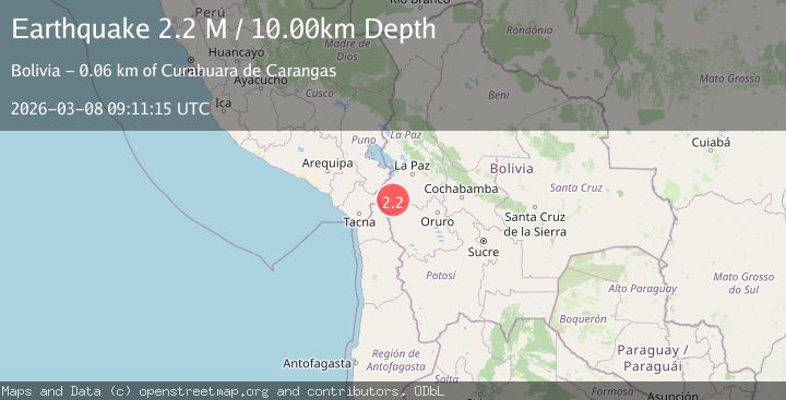 Map of La Paz, Bolivia