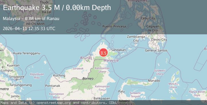 Map of Kalimantan, Indonesia