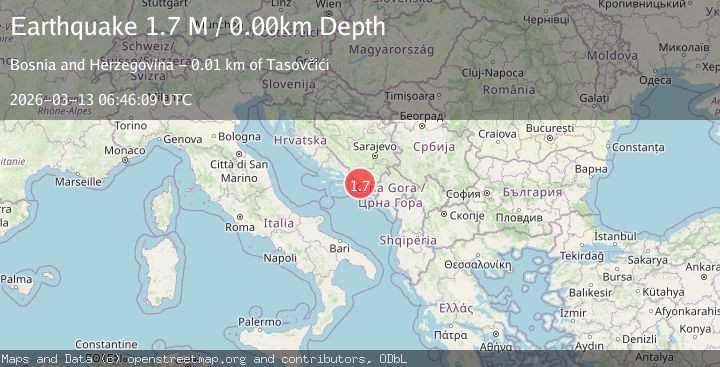 Map of Bosnia and Herzegovina