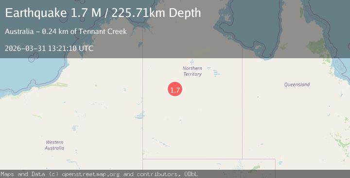 Map of Northern Territory, Australia