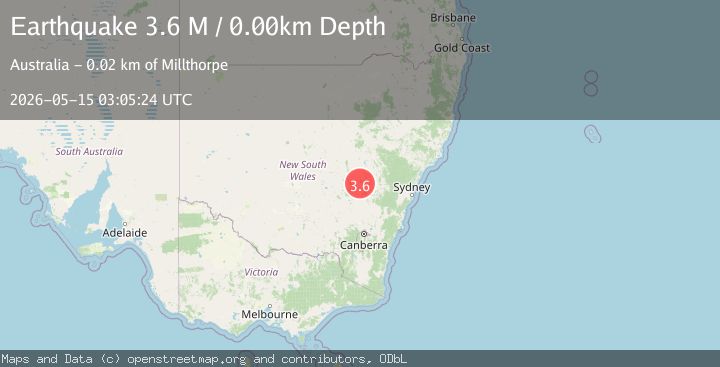 Map of New South Wales, Australia