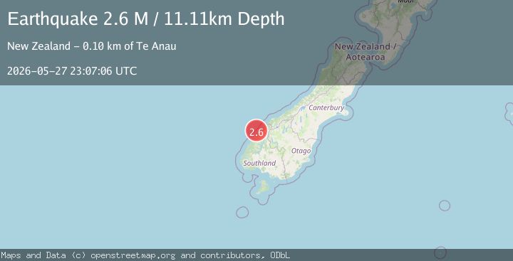 Map of South Island of New Zealand